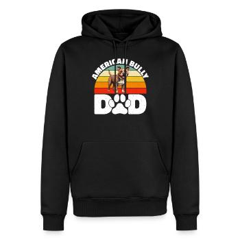 Cadeaux American Bully - Sweat à capuche Premium bio Homme - noir - Devant - Nico (187cm)