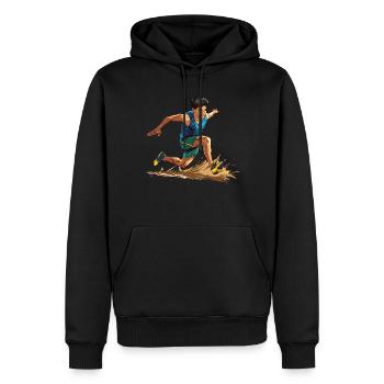 Leichtathletik Leichtathletikspiele - Männer Premium Bio Hoodie - Schwarz - Vorne - Nico (187cm)