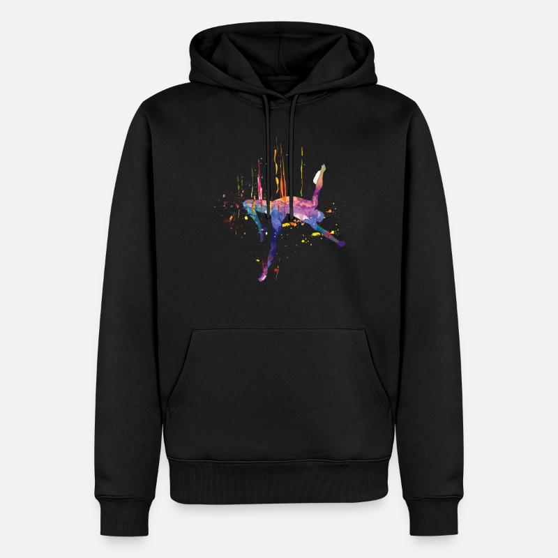 Athlétisme Jeux d’athlétisme - Sweat à capuche Premium bio Homme - noir