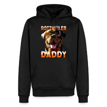 Rottweiler Daddy Papa Vater Vatertag Dad Hunde - Männer Premium Bio Hoodie - Schwarz - Vorne - Nico (187cm)