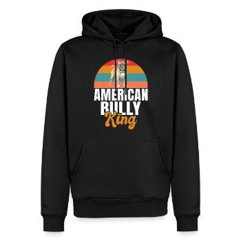 American Bully Gifts - Männer Premium Bio Hoodie - Schwarz - Vorne - Nico (187cm)