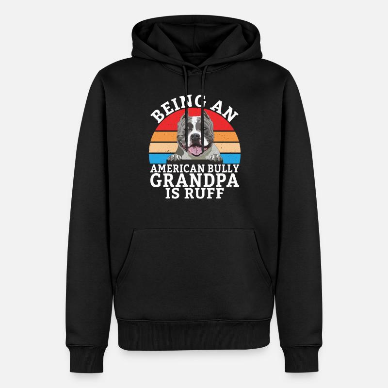 Cadeaux American Bully - Sweat à capuche Premium bio Homme - noir