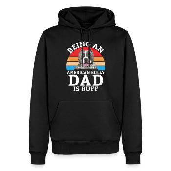Cadeaux American Bully - Sweat à capuche Premium bio Homme - noir - Devant - Nico (187cm)