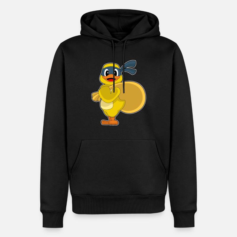 Sac de bandit canard - Sweat à capuche Premium bio Homme - noir