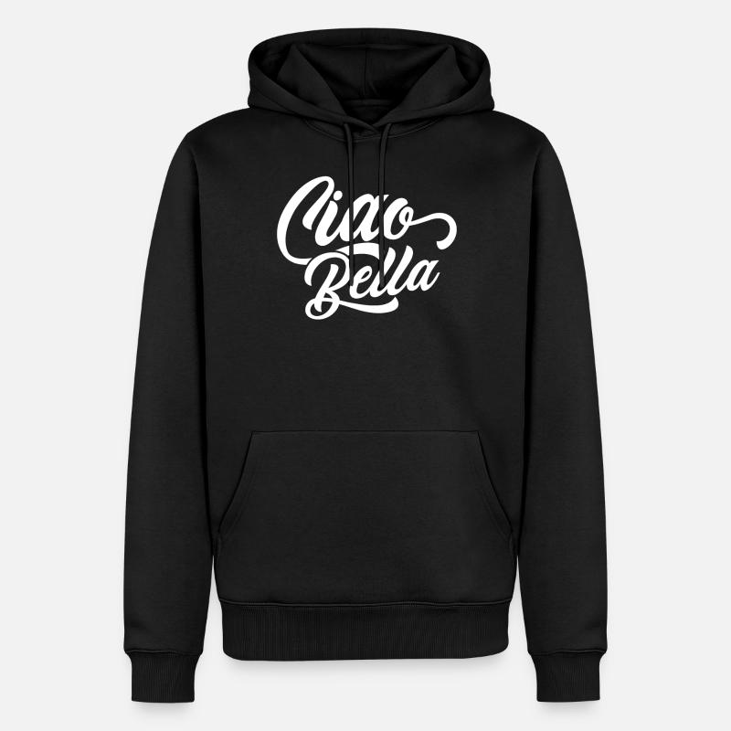 Ciao Bella Hello Beautiful - Sweat à capuche Premium bio Homme - noir
