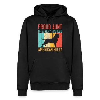 American Bully Gifts - Männer Premium Bio Hoodie - Schwarz - Vorne - Nico (187cm)