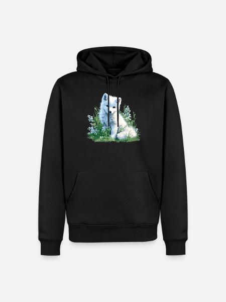 Arctic Fox Polarfüchse Polarfuchs - Men’s Premium Organic Hoodie - black