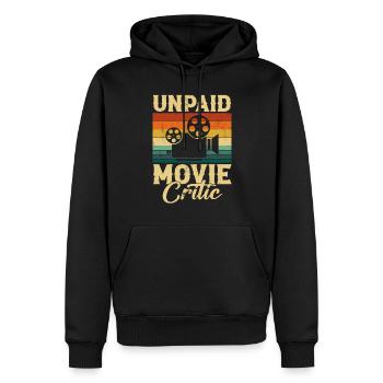 Unpaid Movie Critic, Filmmaker - Männer Premium Bio Hoodie - Schwarz - Vorne - Nico (187cm)
