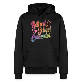School Counselor Retired - Männer Premium Bio Hoodie - Schwarz - Vorne - Nico (187cm)