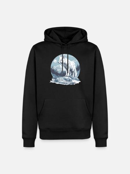 Arctic Fox Polarfüchse Polarfuchs - Men’s Premium Organic Hoodie - black