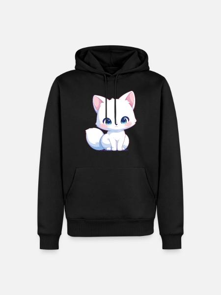 Arctic Fox Polarfüchse Polarfuchs - Men’s Premium Organic Hoodie - black