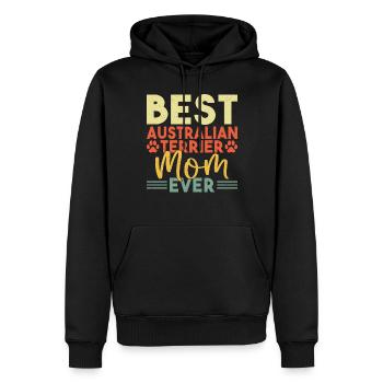Australian Terrier Gifts - Männer Premium Bio Hoodie - Schwarz - Vorne - Nico (187cm)