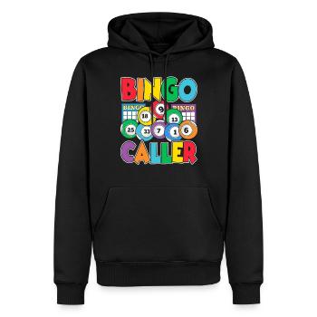 Bingo Caller Drôle Joueur Casino Holler Bingo - Sweat à capuche Premium bio Homme - noir - Devant - Nico (187cm)