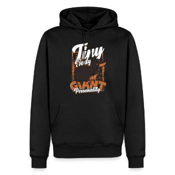 Dackel Rauhaardackel Tiny Body Gigant Personality - Männer Premium Bio Hoodie - Schwarz - Vorne - Nico (187cm)