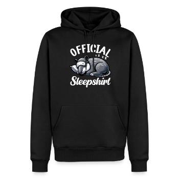 Offizielles Schlafshirt Lustiger Tapir Pyjama - Männer Premium Bio Hoodie - Schwarz - Vorne - Nico (187cm)
