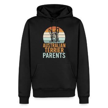 Cadeaux pour terrier australien - Sweat à capuche Premium bio Homme - noir - Devant - Nico (187cm)