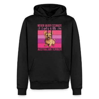 Cadeaux pour terrier australien - Sweat à capuche Premium bio Homme - noir - Devant - Nico (187cm)