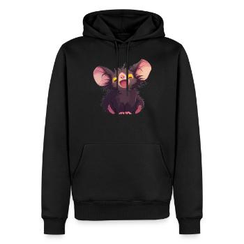 Aye-Aye Finger Animals Finger Animal - Sweat à capuche Premium bio Homme - noir - Devant - Nico (187cm)