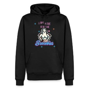 Costume d’Halloween Drôle Fantômes Dire - Sweat à capuche Premium bio Homme - noir - Devant - Nico (187cm)