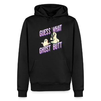 Halloween Kostüm Geister Hintern Lustiger Spruch - Männer Premium Bio Hoodie - Schwarz - Vorne - Nico (187cm)