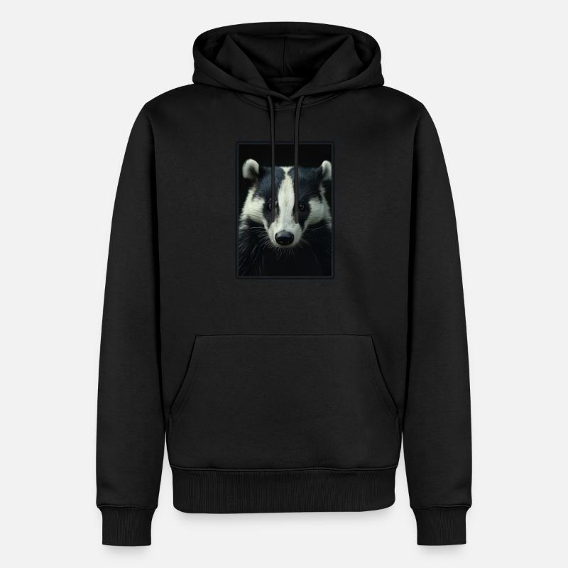 Blaireau Dachse Dachs - Sweat à capuche Premium bio Homme - noir