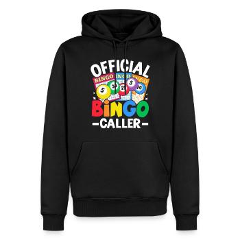 Officiel Bingo Caller Drôle Casino Gambling Bingo - Sweat à capuche Premium bio Homme - noir - Devant - Nico (187cm)