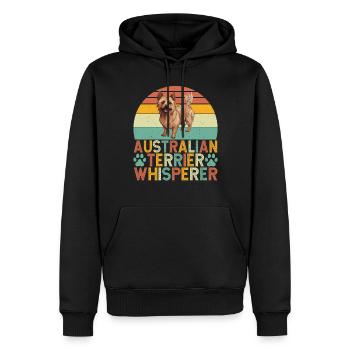 Cadeaux pour terrier australien - Sweat à capuche Premium bio Homme - noir - Devant - Nico (187cm)