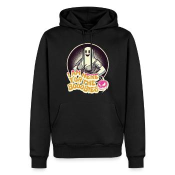 Für Die Boobies Halloween Kostüm Lustiger Spruch - Männer Premium Bio Hoodie - Schwarz - Vorne - Nico (187cm)