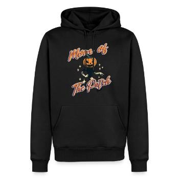 Maman du champ de citrouilles drôle de dicton à Halloween - Sweat à capuche Premium bio Homme - noir - Devant - Nico (187cm)