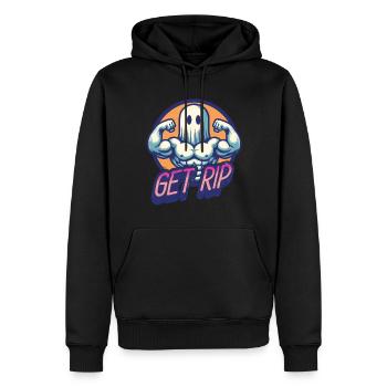 Halloween Kostüm Lustiger Geister Spruch - Männer Premium Bio Hoodie - Schwarz - Vorne - Nico (187cm)
