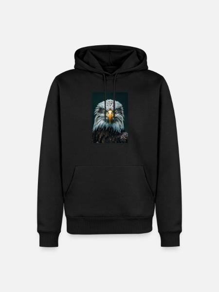 Bald Eagle Weißkopfseeadler - Men’s Premium Organic Hoodie - black