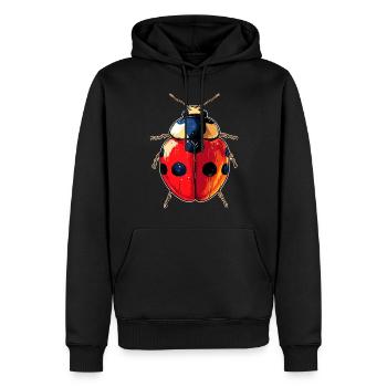 Marienkäfer Ladybug Insekten Bunt Süße Marienkäfer - Männer Premium Bio Hoodie - Schwarz - Vorne - Nico (187cm)