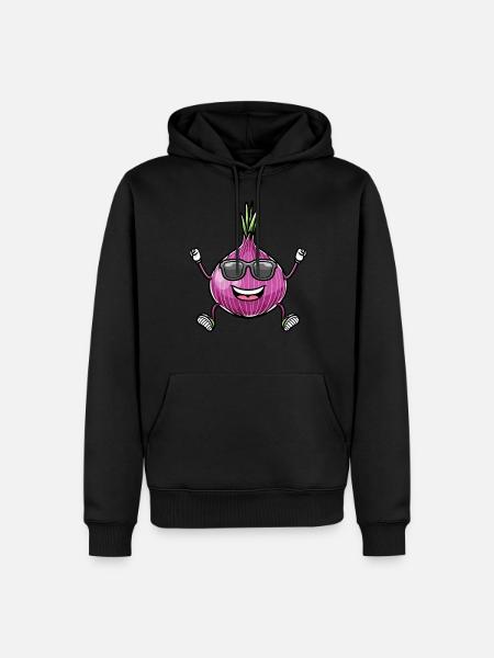 Red Onion Vegetables - Men’s Premium Organic Hoodie - black