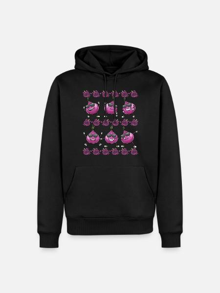 Red Onion Vegetables - Men’s Premium Organic Hoodie - black