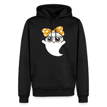 Halloween: Your Friendly Local Boo-crew - Men’s Premium Organic Hoodie - black - Front - Nico (187cm)