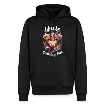 Uncle Of The Birthday Girl - Männer Premium Bio Hoodie - Schwarz - Vorne - Nico (187cm)