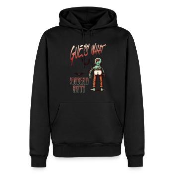 Halloween Costume Décoration Mort-vivant Butt - Sweat à capuche Premium bio Homme - noir - Devant - Nico (187cm)