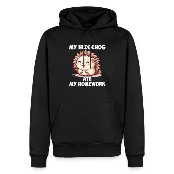 Hedgehugs Cute Hedgehog - Männer Premium Bio Hoodie - Schwarz - Vorne - Nico (187cm)