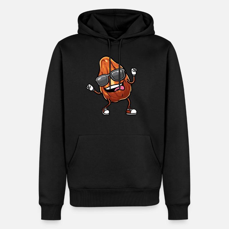 Dattes Fruit Dancing - Sweat à capuche Premium bio Homme - noir