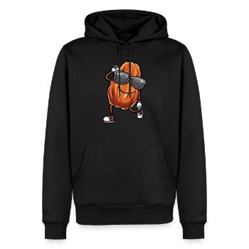 Dattes Fruit Dancing - Sweat à capuche Premium bio Homme - noir - Devant - Nico (187cm)