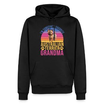 Cadeaux pour terrier australien - Sweat à capuche Premium bio Homme - noir - Devant - Nico (187cm)