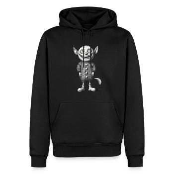 Creepy Monster Design Halloween Gnome Outfit - Männer Premium Bio Hoodie - Schwarz - Vorne - Nico (187cm)