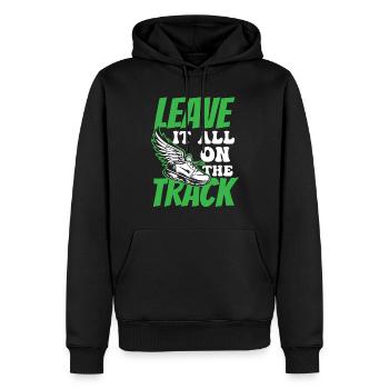 Athletics Athletics Games - Men’s Premium Organic Hoodie - black - Front - Nico (187cm)