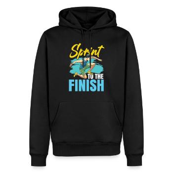 Leichtathletik Leichtathletikspiele - Männer Premium Bio Hoodie - Schwarz - Vorne - Nico (187cm)