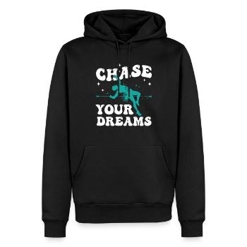 Leichtathletik Leichtathletikspiele - Männer Premium Bio Hoodie - Schwarz - Vorne - Nico (187cm)