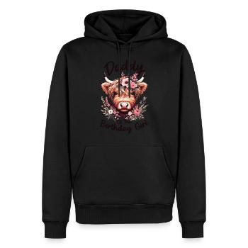 Daddy Of The Birthday Girl - Männer Premium Bio Hoodie - Schwarz - Vorne - Nico (187cm)