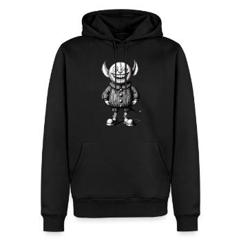 Creepy Monster Design Halloween Goblin Outfit - Männer Premium Bio Hoodie - Schwarz - Vorne - Nico (187cm)