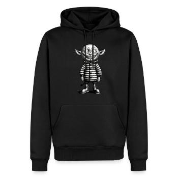 Halloween Gnome Outfit Gruseliges Monster Design - Männer Premium Bio Hoodie - Schwarz - Vorne - Nico (187cm)