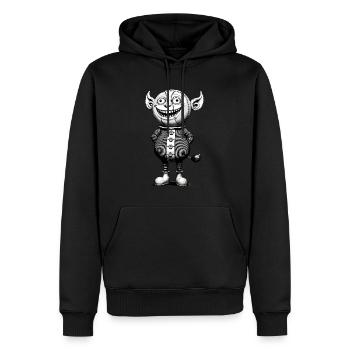 Gruseliges Monster Design Halloween Gnome Outfit - Männer Premium Bio Hoodie - Schwarz - Vorne - Nico (187cm)