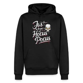 Halloween, Squelette, Effrayant, Effrayant, Horreur, Fête - Sweat à capuche Premium bio Homme - noir - Devant - Nico (187cm)